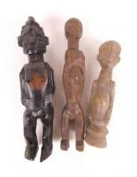 Africain : 3 statuettes : 2 Kuba et 1 Yaka