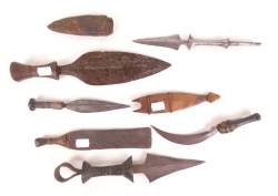 Africain : Lot de couteaux miniatures (6pcs) Congo