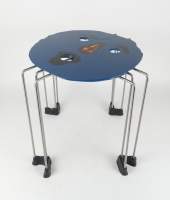 Meuble : Table d'appoint (traces d'usage) cachet du designer PESCE Gaetano