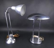 Luminaire : 2 lampe de bureau en métal brossé (traces oxy) : 1 modèle Jumo 610 DE LA GODELINAIS Renan