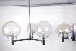 Luminaire : Lustre et applique attribués à SCIOLARI Gaetano