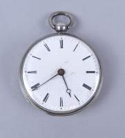Bijou: Montre de gousset à coq en argent mvt à clef signé H.LARESCHE 1er cours d