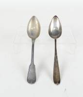 Argenterie : 2 cuillères en argent