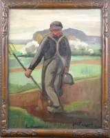 Tableau HSP - Le Paysan - signé FICHER Julien