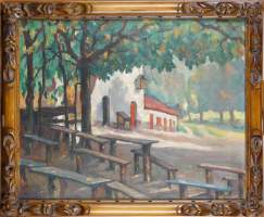 Tableau HST - L'école bucolique - POSTEL Jules