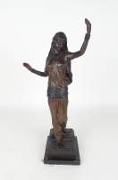 Sculpture : bronze - danseuse orientale - marqué sur le socle JEAN D. DEBUT peut-être d'après DEBUT Jean Didier
