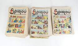 BD : Le journal de Spirou (101pcs) (état de correct à moyen) 1941, 1942, 1943
