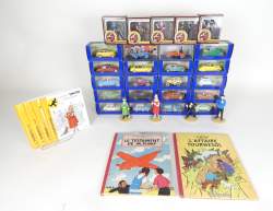 BD : Lot univers Tintin (+/ - usé) + BD Testament Pump B10