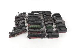 Jouet : MARKLN : lot de locomotives à vapeur (15pces) (concordance loco tender non vérifiée) (1tender acc , traces d'usage)