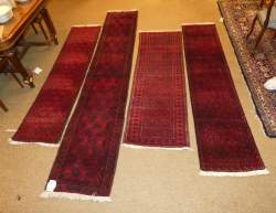 Tapis de couloir (4pcs) noué main style afghan