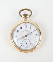 Bijou : Montre de gousset Chronomètre Ultimo double cuvette en or 18K mvt à remontoir (En état , verre se détache)