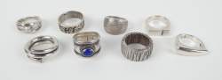 Bijou : 8 bagues en argent