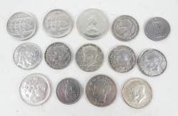Collection de pièces de monnaie : 14 pièces en argent
