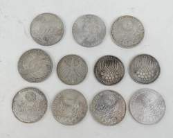 Collection : Lot de 11 pièces en argent