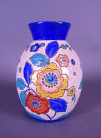 Céramique : Vase en faience fine KERAMIS Belgique Circa 1939