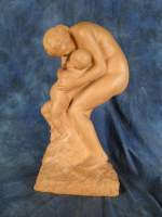 Sculpture en terre cuite -Maternité- signé WITTERWULGHE Joseph