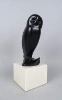 Sculpture: bronze patine noire -Grand Hibou- 13/48 d'après POMPON François