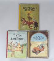 BD: Les aventures de TINTIN Hergé éd CASTERMAN: Amérique B1 1947, Or noir EO B4