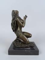 Sculpture : bronze - Nu priant - signé VITALEH Aldo