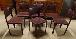 Meuble : 6 chaises - CORAL - estampillées GRASSI Mattéo
