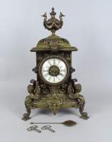 Horlogerie : Horloge en bronze Napoléon III Néo-renaissance 2è moitié 19eS