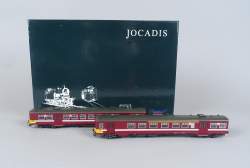Jouet : Train JOCADIS L.S. Models Exclusive HO : 35 305 automotrice électrique double série 70A SABENA rouge SNCB