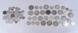 Collection : pièces de monnaie : quelques pièces belges et autres + pièces en argent