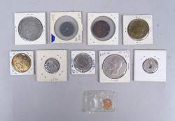 Collection : Pièces de monnaie : petit lot dont 2 pièces en argent avec une 5FF Napoléon III 1855 assez belle
