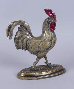 Sculpture bronze - Coq - anonyme début 20è siècle