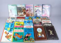 BD : Lot de bandes dessinées dont certaines en EO , Chamirou et le Khrompire , Michel Vaillant , Certains Boule et Bill , Ringo , . (Etat divers)
