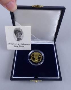 Collection : Médaille en or de Diana Tirage à 1000 exemplaires