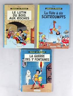 BD: Johan et Pirlouit éd.DUPUIS rééd (3) (entre très bon et bon, nom P Tit): N3