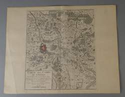 Collection: Carte des camps de Courtray au de la de la Lys le 26 aoust 1694 par