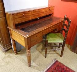 Meuble bureau d'applique NAPIII acajou 103x129x60cm 2ème moitié 19èS