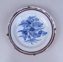 Céramique: assiette Delft polychromes pannekoek 18èS Diam:23cm