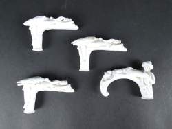 Céramique : pommeau de canne (4) en porcelaine - scène érotique -