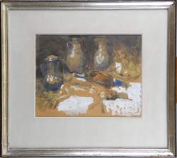Tableau: technique mixte -nature morte au faisan- signé BASTIEN Alfred Tableau: technique mixte -nature morte au faisan- signé BASTIEN Alfred