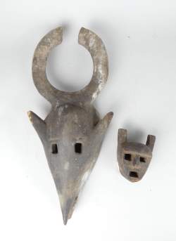 Africain: Masque Bamana Mali (2pcs)