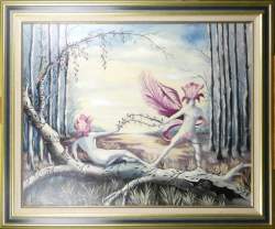 Tableau HST - Les mystères de la vie - daté 87 signé DE MARCHI Anselmo