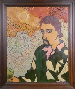 Tableau HST - Le portrait - daté 1957 signé CHEMAY Jacques