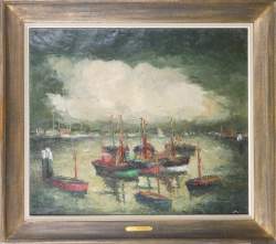 Tableau HST (pt decol. pictural) - Marine - signé KAISIN Luc