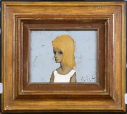 Tableau HST - La Blonde - signé WAUTERS Jef