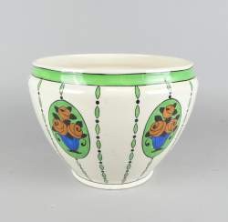 Céramique : Cache-pot en faïence Boch La Louvière circa 1923