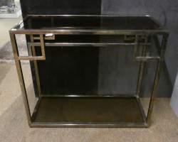 Meuble : Console BELGO CHROME circa 1970 (usure) Meuble : Console BELGO CHROME circa 1970 (usure)