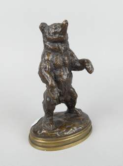 Sculpture : Ours en Bronze signé DELABRIERRE Edouard Paul Sculpture : Ours en Bronze signé DELABRIERRE Edouard Paul