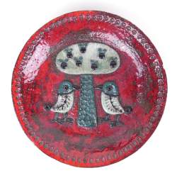 Céramique de DOUR plat (egr) signé au revers BATAILLE Marie-Henriette Céramique de DOUR plat (egr) signé au revers BATAILLE Marie-Henriette