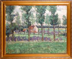 Tableau HST - Paysage - daté 1924 signé DAUMERIE Georges Tableau HST - Paysage - daté 1924 signé DAUMERIE Georges