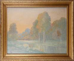 Tableau HST - Paysage impressioniste - daté 1931 signé Tableau HST - Paysage impressioniste - daté 1931 signé