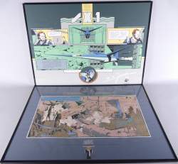 BD : Sérigraphie Blake et Mortimer E.P. Jacobs (2) : - Le secret de l'espadon , SX1 - 1987 , - Le mystère de la grande pyramide - 1986