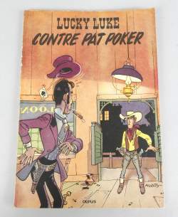 BD : Lucky Luke , Morris éd.Dupuis N5 Pat Poker EO 1953 (Très bel état , petite déchirure 1er plat , usures)